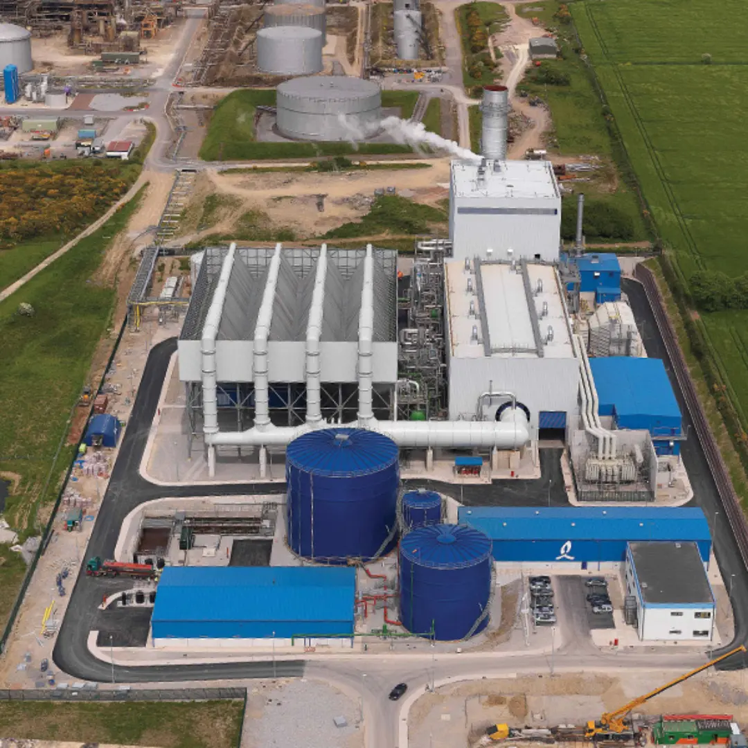 A birdseye view of Whitegate Power station