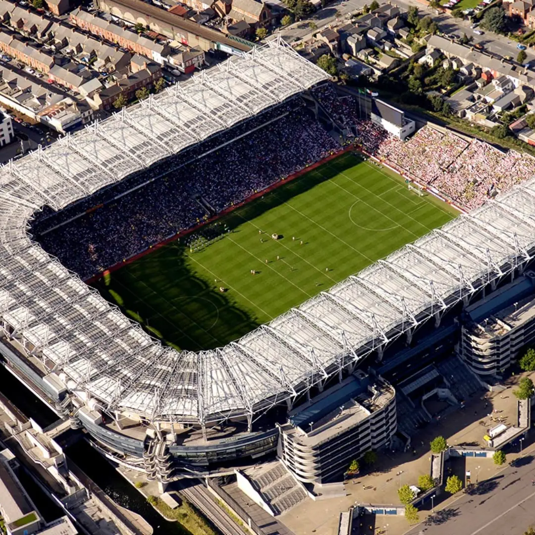 A birdseye view of Croke Park in Dublin