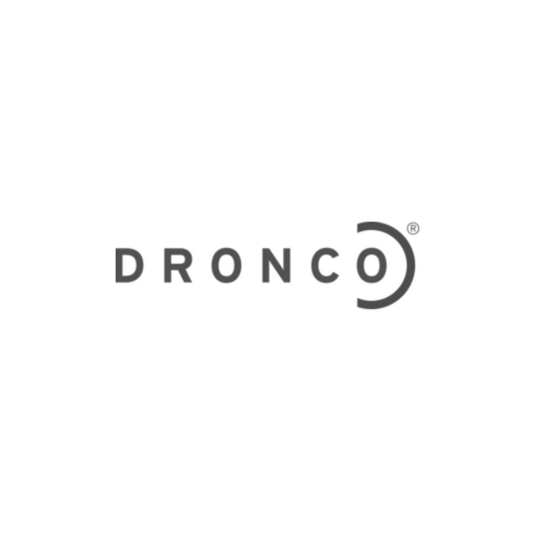 Dronco logo in black and white
