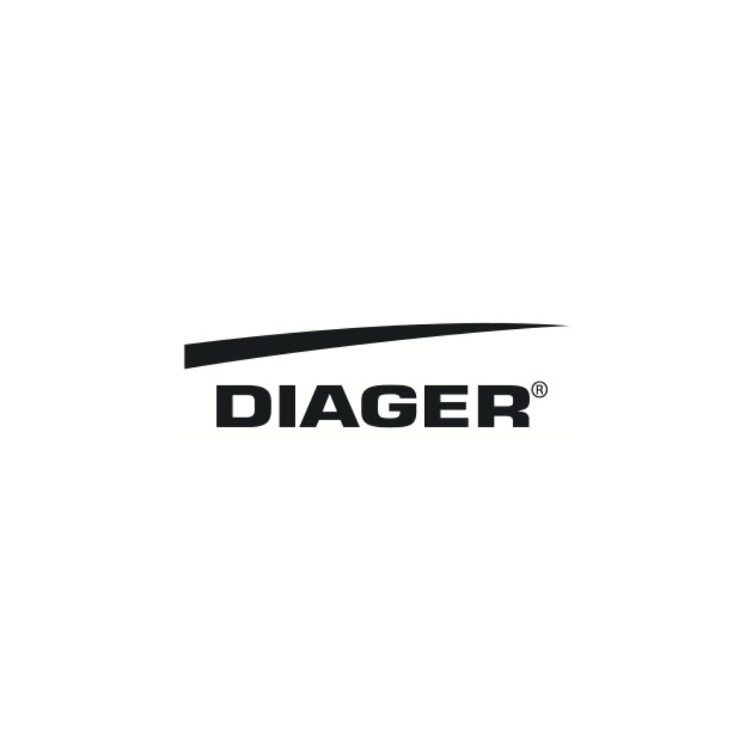 Diager logo in black and white