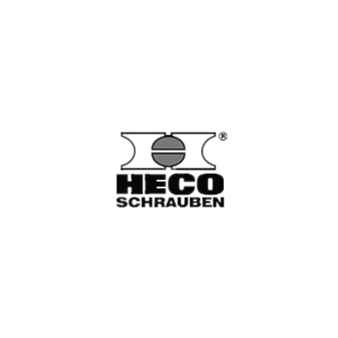 Heco logo in black and white
