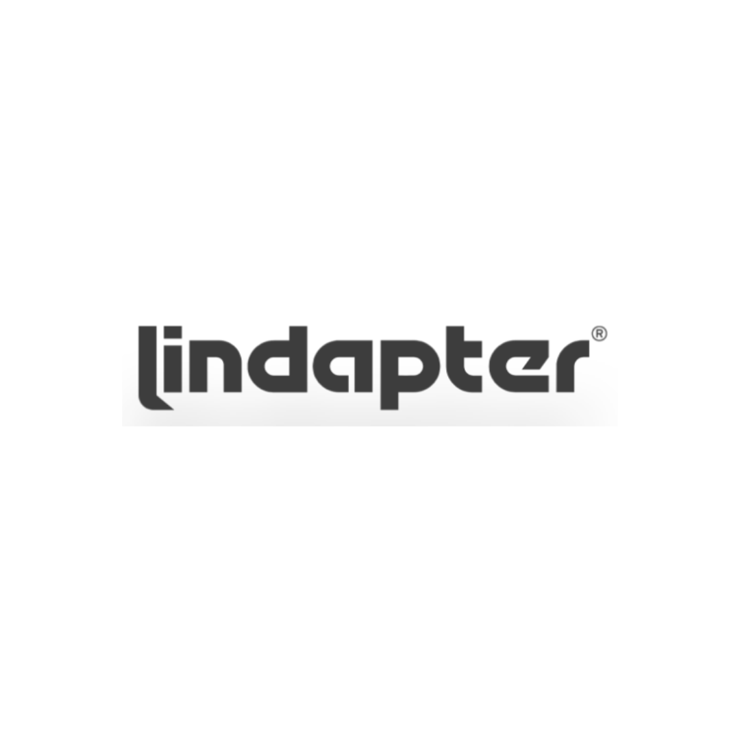 Lindapter logo in black and white